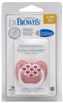 Dr. Brown's PreVent vákummentes fogszabályzós játszócumi pink/szívecskés 6-18hó - babycenter-online