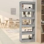 vidaXL Bibliotecă/Separator cameră, gri beton, 60x30x166 cm, PAL (811677) Biblioteca