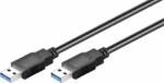 Goobay 96117 USB-A apa - USB-A apa 3.0 Összekötő kábel - Fekete (5m) (96117)