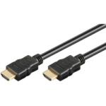 TECHLY HDMI kábel, 1 méter, high speed, Ethernet, fekete (ICOC HDMI-4-010NE)