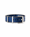 Watchbandit WB Original prémium Nato óraszíj, kék/szürke, 22mm
