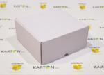 Szidibox Karton Csomagoló doboz, önzáró, postai kartondoboz 250x240x110mm fehér (SZID-00573)