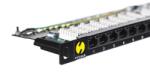 NETRACK patchpanel 19'' 24 ports cat. 5e UTP LSA, 0, 5U with shelf (104-10) - vexio
