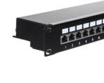 NETRACK patchpanel 19'' 24 ports cat. 6 FTP LSA, with shelf (104-07) - vexio