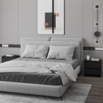 vidaXL Noptiere, 2 buc. , negru, 45x34, 5x44, 5 cm, PAL (809848)