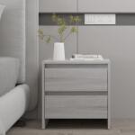 vidaXL Noptieră, stejar sonoma gri, 45x34, 5x44, 5 cm, PAL (813040)