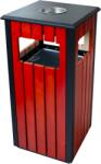 Horecano G-Пепелник КВАДРАТ хром с дърво 35х35х80см(97012) (0185110)