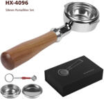 Lelit AVX 4096 AVX-Lelit-E61 58mm-es Nyitott szűrőtartó szett Redwood nyéllel