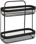 5five Simple Smart Etajera Mayaj, dubla, metal, negru, 30.7 x 12 x H 34.5 cm Raft