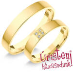  4sl4c Klasszikus Karikagyűrű Cirkónia Kövekkel (4sl4c)