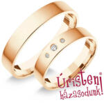  4rl3b Klasszikus Karikagyűrű Gyémánt Kövekkel (4rl3b)