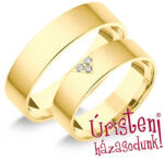  5sl3.2b Klasszikus Karikagyűrű Gyémánt Kövekkel (5sl3.2b)