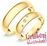  5sd3.2b Klasszikus Karikagyűrű Gyémánt Kövekkel (5sd3.2b)