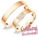  4rl3.2c Klasszikus Karikagyűrű Cirkónia Kövekkel (4rl3.2c)