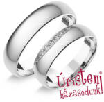  5fd9c Klasszikus Karikagyűrű Cirkónia Kövekkel (5fd9c)