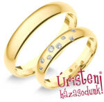  4sd8c Klasszikus Karikagyűrű Cirkónia Kövekkel (4sd8c)