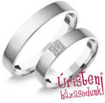  4fl4b Klasszikus Karikagyűrű Gyémánt Kövekkel (4fl4b)