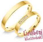  3sl5.2b Klasszikus Karikagyűrű Gyémánt Kövekkel (3sl5.2b)