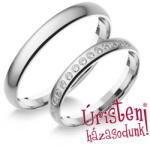  3fd14b Klasszikus Karikagyűrű Gyémánt Kövekkel (3fd14b)