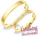  3sl11b Klasszikus Karikagyűrű Gyémánt Kövekkel (3sl11b)