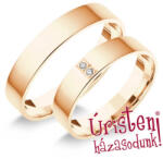  4rl2c Klasszikus Karikagyűrű Cirkónia Kövekkel (4rl2c)