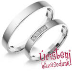  3fl5.2b Klasszikus Karikagyűrű Gyémánt Kövekkel (3fl5.2b)