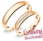  4rd7b Klasszikus Karikagyűrű Gyémánt Kövekkel (4rd7b)