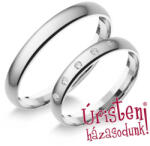  3fd5.2b Klasszikus Karikagyűrű Gyémánt Kövekkel (3fd5.2b)