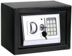 +Plus Mobilier Seif metalic antiefractie cu inchidere digitala si cheie 200x310x200 mm (HxLxl) 20SEC, Negru, PLUS Safe negru Seif metalic Otel 310x200x200 cifru electronic baza (61004058)