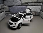 TAYUMO Cadillac XT5 white 2016 cu led-uri si sunete1/43 (14740)