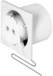ORNO OR-WL-3201/100/PS - Вентилатор за баня с въженце, ф100мм, 93 m³/h, 8W, 26db, PREMIUM, бял (OR-WL-3201/100/PS)