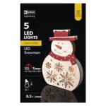 EMOS ZY2331 - Снежен човек, 5LED, 20 x 30 см, 2xAAA, топла светлина, IP20 (ZY2331)