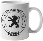  Egy igazi férfi land peugeotot vezet bögre (egyigaziferfilandpeugototvezet_bogre)