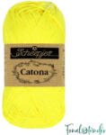 Scheepjes Catona 601 Neon Yellow - neonsárga pamut fonal