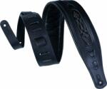 Levy's Rebel Leathers Black Embroidered Curea de chitară (PM31-BLK)