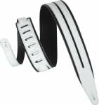 Levy's Double Racing Stripe White Curea de chitară (MG317DRS-BLK_WHT)