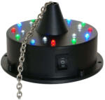 Fuzzix MB-W18LED Diszkógömb, tükörgömb forgató motor, elemes + 18xRGB LED, hangvezérelt