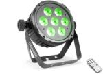 BeamZ BT270 FlatPAR RGBW (7x6W) DMX Quad LED reflektor (Multicolor) + IR távirányító