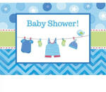 Amscan Baby Boy Shower meghívó 8 db-os (DPA491491)