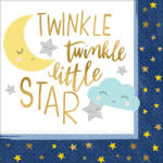 Amscan Twinkle, little star szalvéta 16 db-os 33*33 cm (DPA512152)