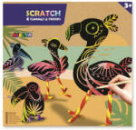 AVENIR Modelare cu technica Scratch Art, Flamingo Avenir (AvenirCH1426) Carte de colorat