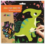 AVENIR Tehnica Scratch Art junior Prietenii mei Dino Avenir (AvenirCH1675) Carte de colorat