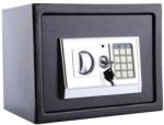 +Plus Mobilier Seif metalic antiefractie cu inchidere digitala si cheie 250x350x250 mm (HxLxl) 25SEC, Negru, PLUS Safe negru Seif metalic Otel 350x250x250 cifru electronic baza (61004059)