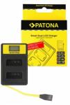 Patona Smart Dual LCD USB Charger Canon LP-E12 LPE12 EOS M - Patona (PT-141652)