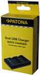 Patona Canon NB-6L, NB6L incl. Cablu Micro-USB Dual Quick baterie / încărcător de baterii - Patona (PT-1969)