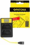 Patona Încărcător USB Smart Dual LCD inteligent Nikon EN-EL15 ENEL15 D600 D610 D7000 D7100 - Patona (PT-141624)