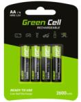 Green Cell Baterie Green Cell 4x AA HR6 2600mAh (GR01 Működési hőmérséklet -20 és 60 C Akkumulátor típusa: AA) Baterie reincarcabila