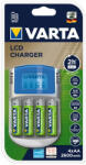 VARTA 57070 LCD Charger Incarcator 4 Canale AA (R6) / AAA (R3) 2h 12V& USB (A0114366) Incarcator baterii