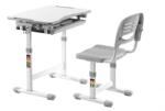 Vipack Birou reglabil pentru copii „Comfortline 201 cu scaun, gri/alb CLBU20115 (442702)