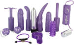 Seven Creations Dirty Dozen Sex Toy Kit - vibrátor szett - 13 cm (lila)